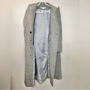 Veronica Beard Nalida Overcoat Grey Size 6 Wool Cashmere Long Cardigan Coat thumbnail 10