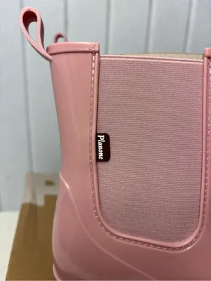 PLANONE Pink‎ Chelsea-Style Waterproof Ankle Rain Boots Size 6 thumbnail 2