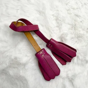 y2k Coach Vintage Pink Tassel Bag Charm Key Fob thumbnail 2