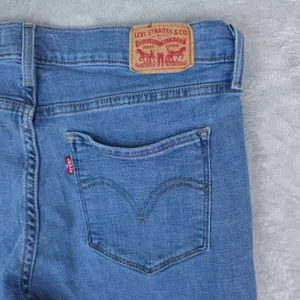 Levis Jeans Womens‎ 12M (33x32) Blue Classic Bootcut Denim Mid Rise Stretch Y2K thumbnail 5