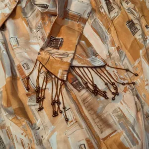 & Other Stories | Printed Asymmetrical Midi Skirt Terracotta Tie Front Boho US 8 thumbnail 8