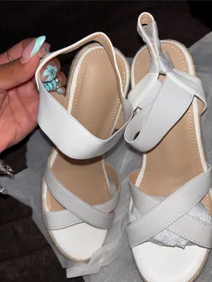 Women's White Espadrille Wedge Sandals - Classic Summer Style thumbnail 5