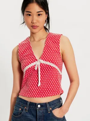 Free people red top thumbnail 1