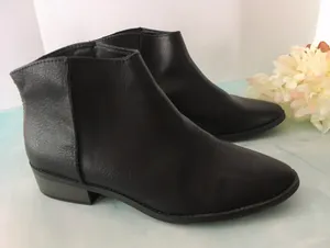 Black Ankle Boots, Size 10 thumbnail 1