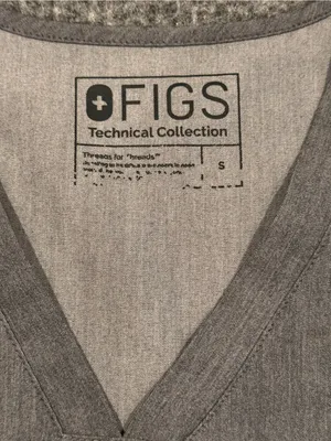 FIGS Casma Women’s Scub‎ Top Graphite Gray Size Small S thumbnail 2