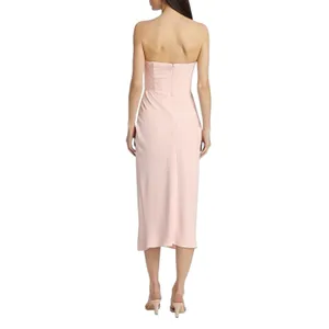 Amanda Uprichard Mandy Midi Dress - Blush - Small thumbnail 10