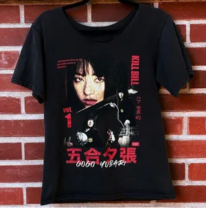 HUF Kill Bill Gogo Yubari Graphic Black T-Shirt thumbnail 1