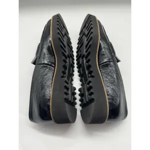 NWOB Paul Green Black Crinkle Patent Leather Penny Loafer Shoes Slip On Womens 6 thumbnail 6