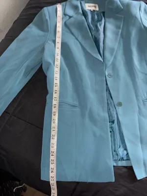 Kasper Teal Blazer Skirt Set thumbnail 3