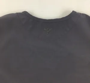 Med Couture Gold Gray Scrub Top M thumbnail 6