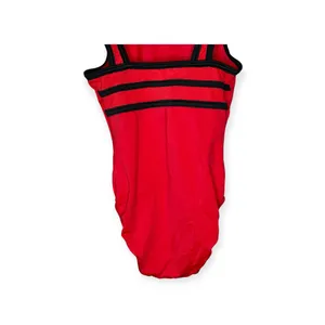 GK Elite Gymnastics 𖤐 Classic Training Leotard 𖤐 Red + Black Strap Detail 𖤐 XS 𖤐 thumbnail 10