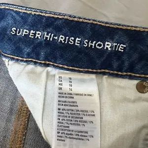 American Eagle distressed jean shorts. thumbnail 3
