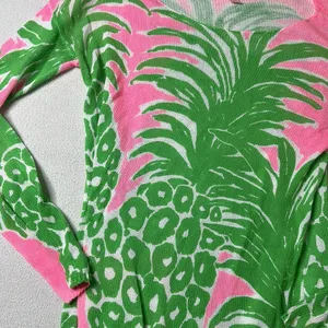 Lilly Pulitzer Pineapple Green Pink Printed Cotton Longsleeve thumbnail 3