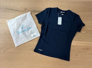 Sunny De Baby Tee Size S Navy Blue thumbnail 1