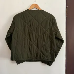 BISHOP + Young | Hunter Green Quilted Puffy Snap Front Beach Walk Jacket XS thumbnail 5