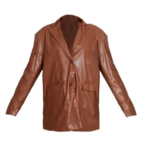 Pretty Little Thing Leather Blazer thumbnail 4