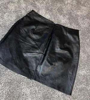 Vera & Lucy black lether skirt with red & white thumbnail 6