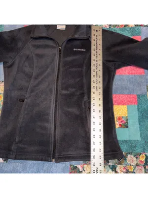 Columbia Women's Medium Black Outdoor Fleece Jacket Cozy Warm Full Zip thumbnail 8