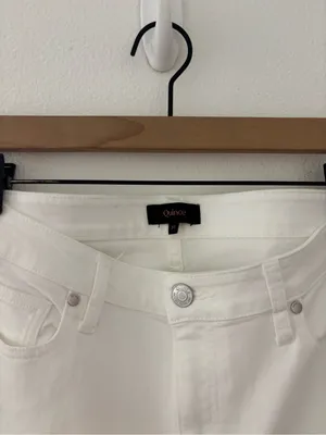Quince Bella stretch straight jeans in cloud white thumbnail 4