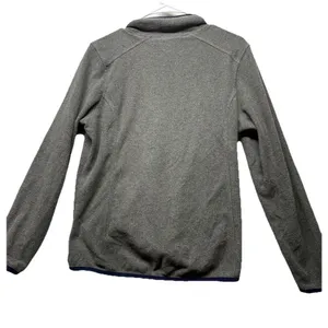L.L. Bean Fleece Quarter Zip Pullover Sweater Jacket Women Size M #502183 Gray thumbnail 4