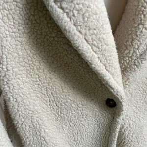 Uniqlo Women's Cream Sherpa Coat thumbnail 6