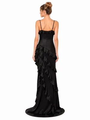 Elliatt - Kyla‎ Asymmetrical Ruffle Gown thumbnail 5