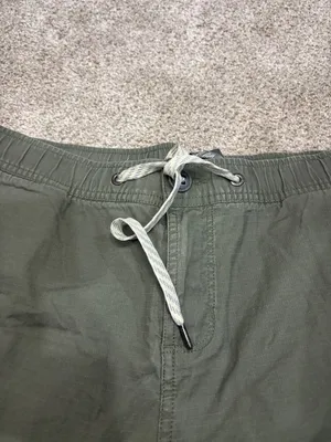Vuori Ripstop Short Army Green Pockets Drawstring Cotton Hiking Outdoor Climb XL thumbnail 14