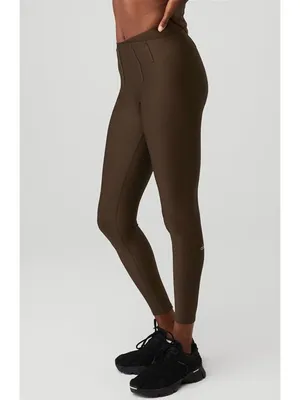 Alo Airlift High-Waist 7/8 Corset Leggings Espresso Hi-Rise Waisted Tights Pants thumbnail 8