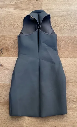 SKIMS - Rubberized Scuba Swim Mock Neck Dress in Grey thumbnail 1