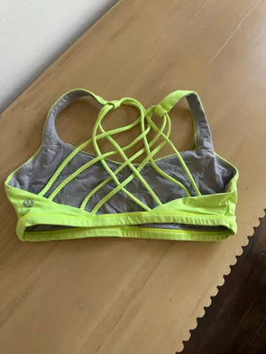 Lululemon Free to be Bra Wild Peak *Light Support, A/B Cup Highlight Yellow 6 thumbnail 2