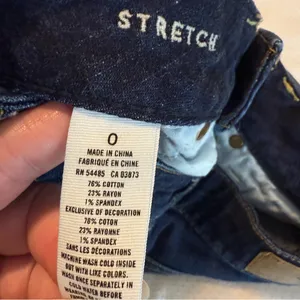 American Eagle Stretch Cut Off Denim Jean Shorts Size 0 inseam 4” Rise 6” thumbnail 7