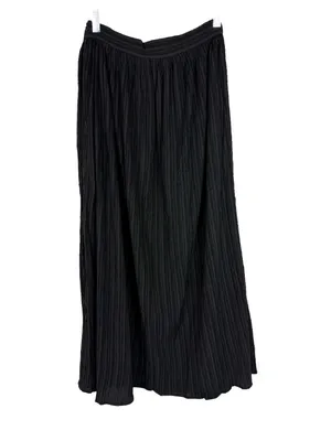 NWT Lulus Midsummer Memories Black Mid-Rise Maxi Skirt Size Small S NEW thumbnail 8
