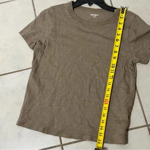 Old Navy Brown Women‎ Everywear T-Shirt Casual Minimalist size XS thumbnail 6