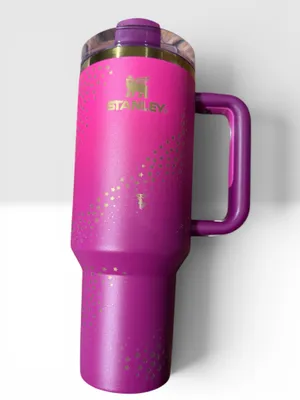 ✨ Barbie x Stanley “SuperStar Barbie” 40oz FlowState Quencher H2.0 Tumbler ✨ thumbnail 1