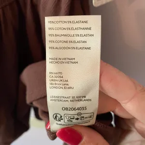 NWT Free People Chocolate Brown Ribbed Blouse Cap Sleeve Peplum Women size Small thumbnail 9
