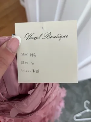 Hazel Boutique Pink Long Butterfly Dress Brand New thumbnail 8