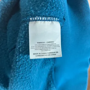 Nike Sportswear Teal Blue Full Zip Fleece Hoodie Womens Large L Embroidered Logo thumbnail 7