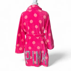 PINK Victoria’s Secret Polka Dot Robe thumbnail 2