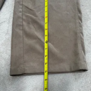 Zara Women Taupe Corduroy Wide‎ Leg Elastic Waist Drawstring Pants Size Small S thumbnail 6