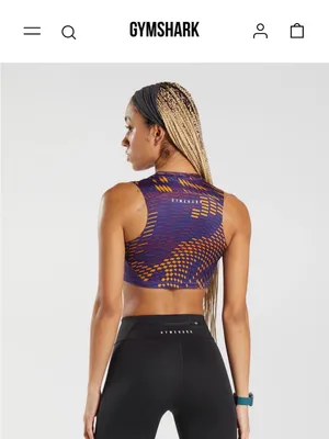 Gymshark Sport Crop Tank sz M thumbnail 6