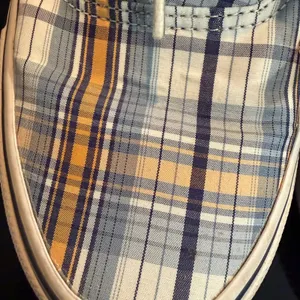 Vans Womens Size 8.5 Era 59 Plaid Skate Shoes Blue‎ Yellow Canvas Sneakers Retro thumbnail 13