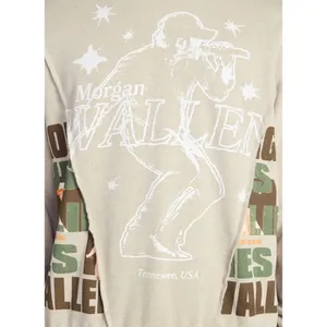 Official Morgan Wallen Plus 3X Tennessee USA Sweatshirt Deconstructed Boho NEW thumbnail 2