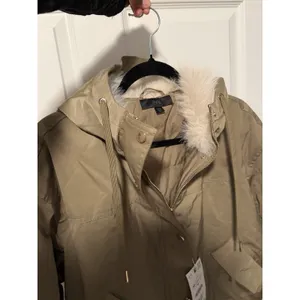 Zara Short Parka Jacket Faux Fur Hooded Military Urban‎ Utilitarian Gorpcore thumbnail 7