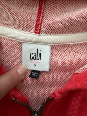 CAbi Deluxe Full Zip Hoodie Style 5657 Size S thumbnail 6
