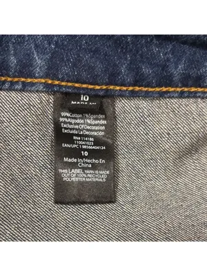 FRYE High Waisted Barrel Leg Jeans Size 10 Dark Wash thumbnail 7