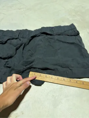 Aerie Casual charcoal gray Tie-Waist Shorts medium thumbnail 3
