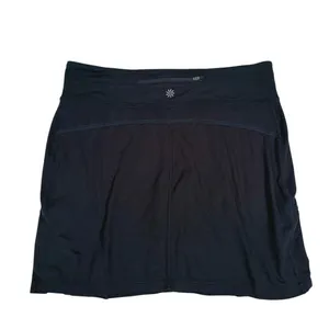 Athleta Lined Pleated Skort Size L Black Tennis Pickleball Golf Athletic Sporty thumbnail 3