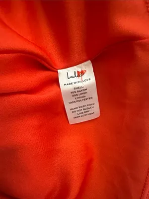 Lulus Sunny Personality Red Orange Button-Up Mini Dress With Pockets thumbnail 5