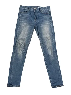 American Eagle Outfitters Womens Jeans Medium Wash High Waisted Skinny Stretch 8 thumbnail 1