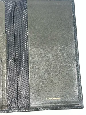Rolfs Dark Green Long Water Buffalo Skin Leather Wallet 7” X 3.75” thumbnail 9